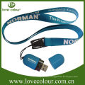 Factory wholesale portable cool usb flash drive lanyards/oem usb lanyard